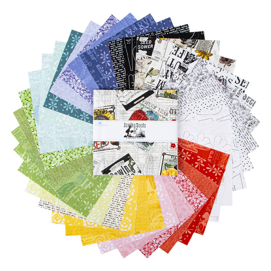 42-Piece 10" Stacker--Sewing Seeds III by J Wecker Frisch of Great Joy Studio