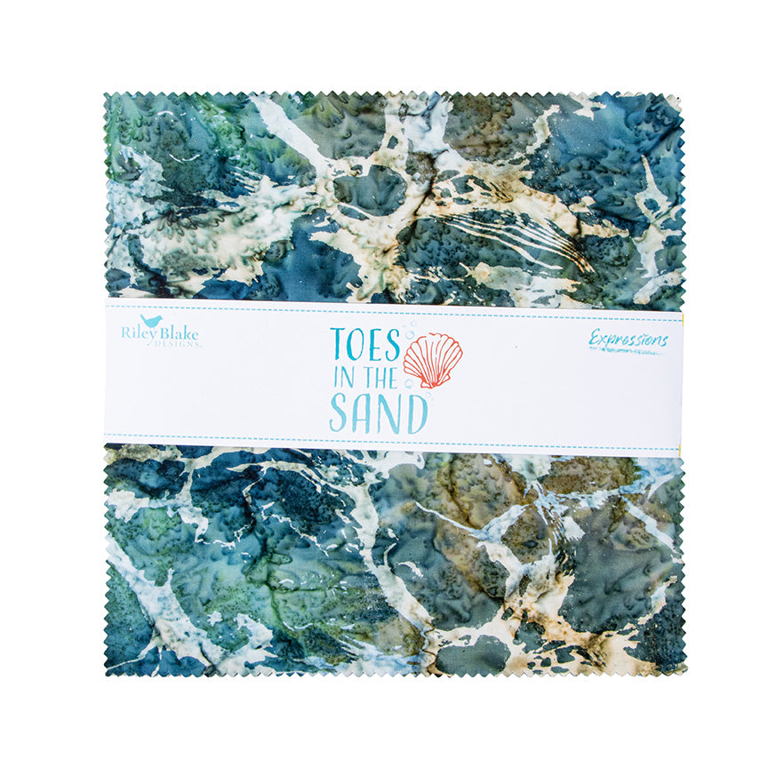 10" Stacker--Toes in the Sand Expressions Batiks by Riley Blake Designs SKU 10-23159-42