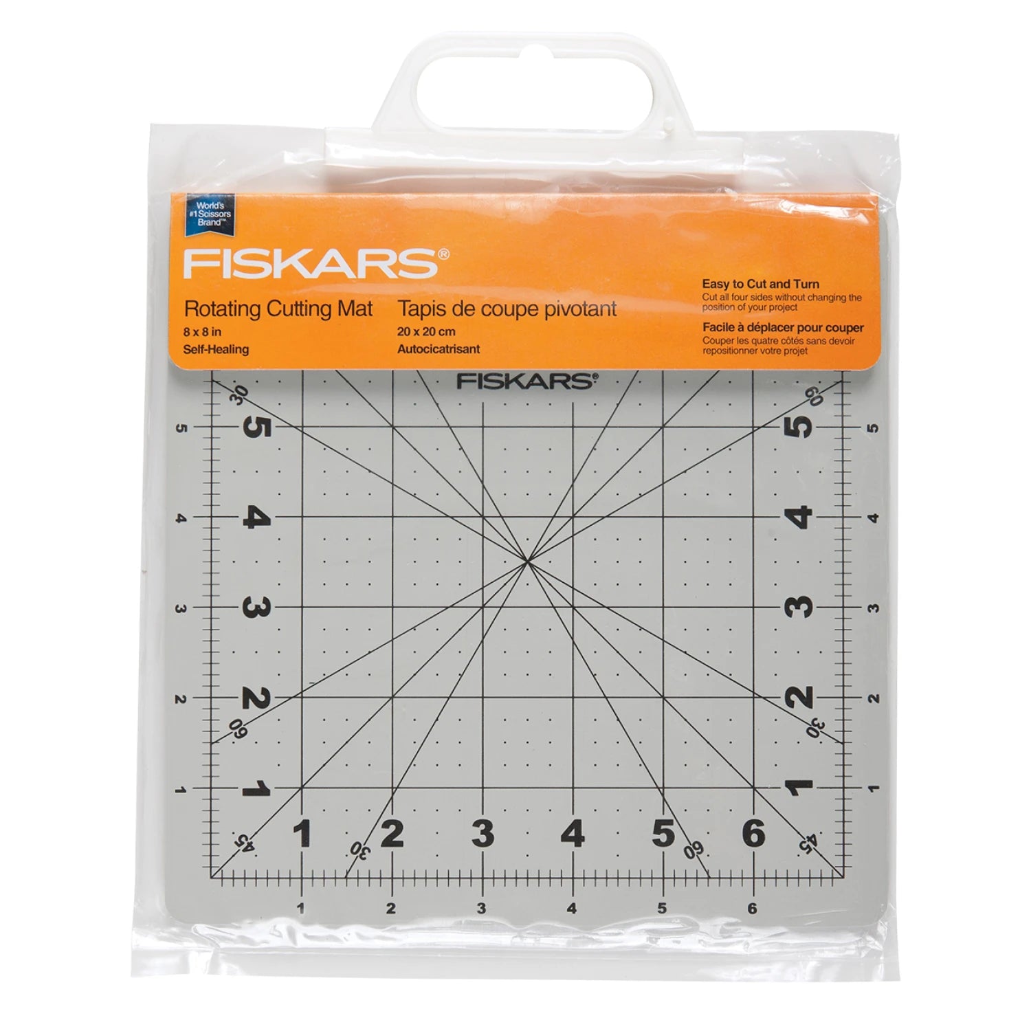 Fiskars 7-Inch x 7-inch Rotating Self-Healing Cutting Mat SKU 116250