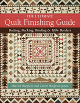 The Ultimate Quilt Finishing Guide book cover featuring detailed quilting and binding techniques by Harriet Hargrave.