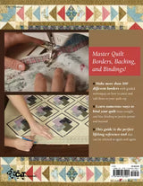 The Ultimate Quilt Finishing Guide book backfeaturing detailed quilting and binding techniques by Harriet Hargrave.