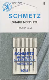 Schmetz Microtex (Sharp) Sewing Machine Needles 5-Pack SKU #1730