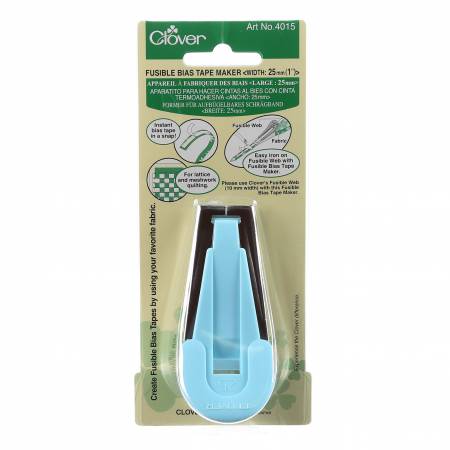 Clover 4013 Fusible Bias Tape Maker 1 inch 25mm for quilting and applique