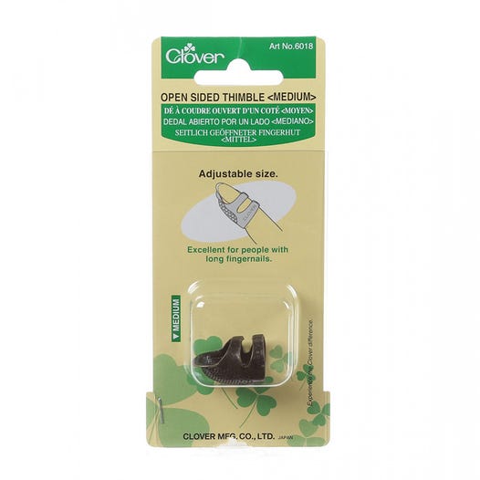 Clover #6018CV Open Sided Thimble - Medium