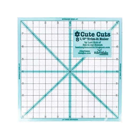 Lori Holt Cute Cuts Trim-It Ruler - 8-1/2-inches Square  STTI-5529