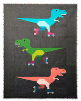 Dinorama T-Rex on Roller Skates Quilt Pattern by Art East Quilting Co
