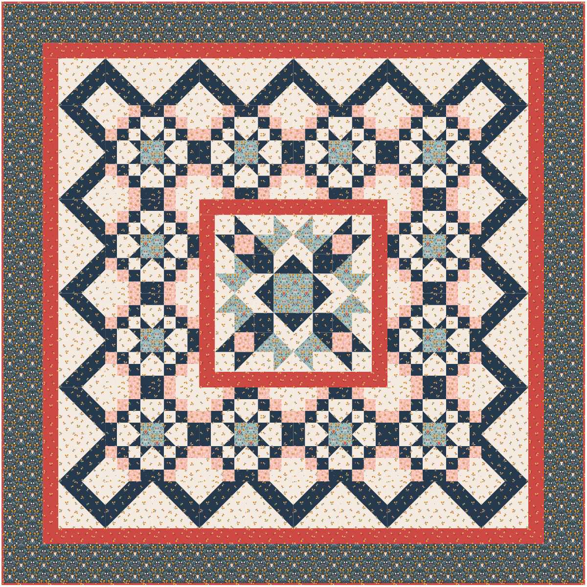 Quilt Kit - All Around by Bound to Be Quilting - Multiple Colorways