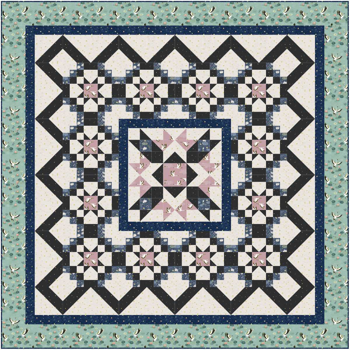 Quilt Kit - All Around by Bound to Be Quilting - Multiple Colorways