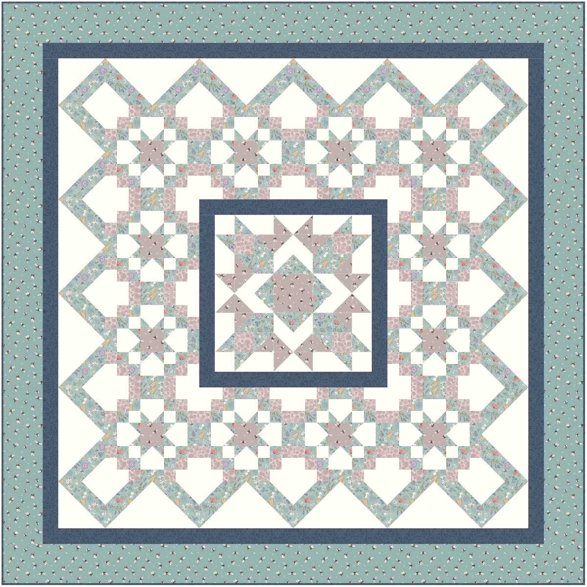 Quilt Kit - All Around by Bound to Be Quilting - Multiple Colorways