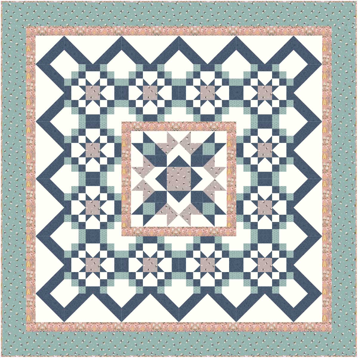 Quilt Kit - All Around by Bound to Be Quilting - Multiple Colorways