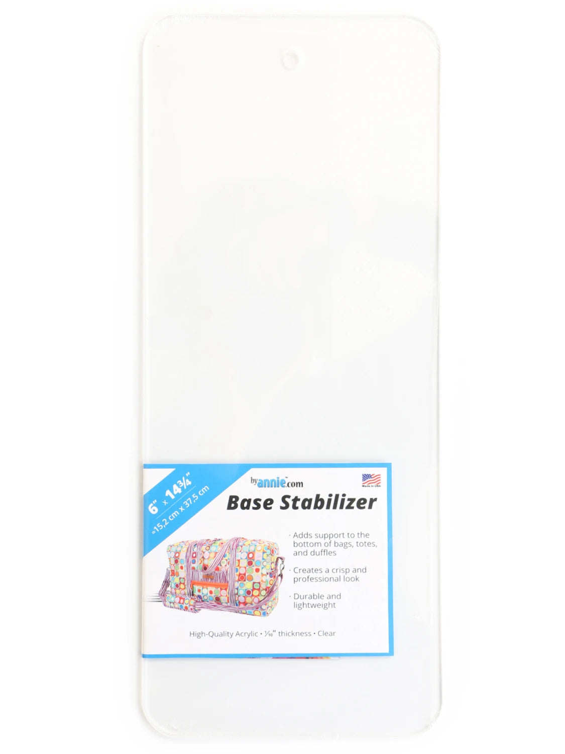 ByAnnie Clear Acrylic Base Stabilizers for Bags | All Sizes