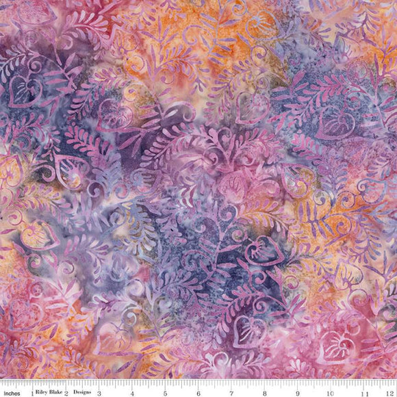 Expressions Batiks by Riley Blake Designs, Tjaps Purple Mountains Multi SKU BTHH1040