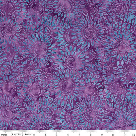Expressions Batiks by Riley Blake Designs, Tjaps Purple-Blue Multi SKU BTHH1050