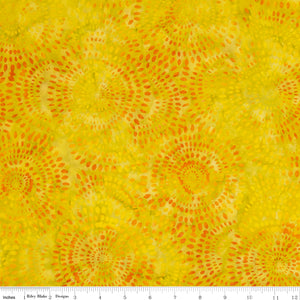 Expressions Batiks by Riley Blake Designs, Tjaps Yellow Green Multi SKU BTHH1076