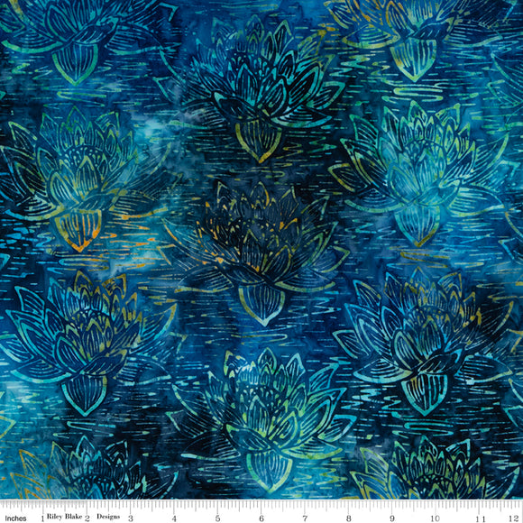 Expressions Batiks by Riley Blake Designs, Tjaps Blue Multi SKU BTPT1105