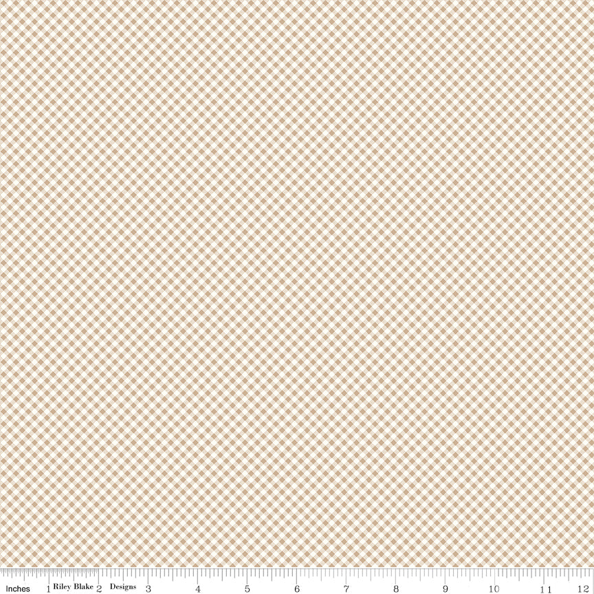 Bee Ginghams by Lori Holt of Bee in My Bonnet for Riley Blake Designs, Kassidy SKU 12557-TEADYE