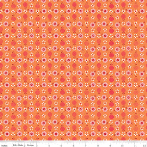 Bee Dots by Lori Holt C14160 Ida Marie--Pumpkin