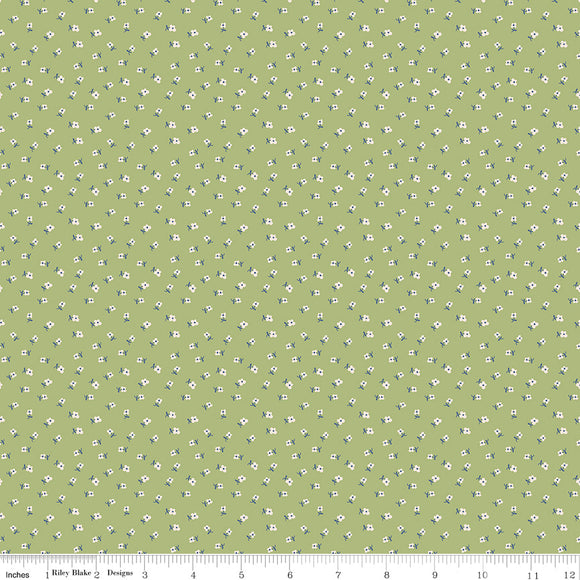 Bee Dots by Lori Holt C14169 Lillian--Lettuce