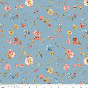 Countryside Floral Blue by Lisa Audit for Riley Blake Designs SKU# C14533-BLUE