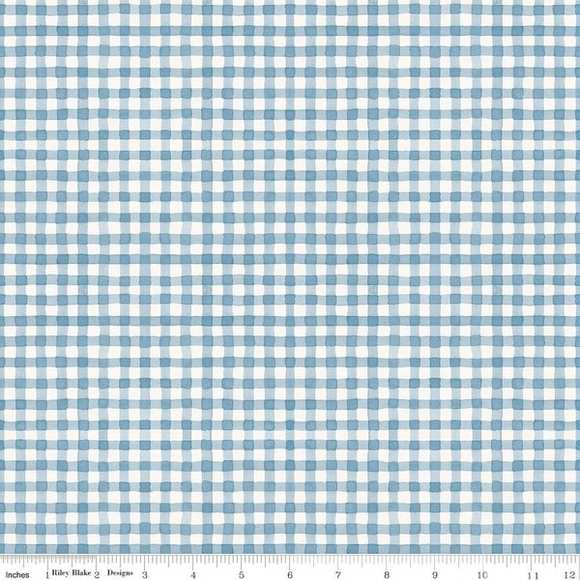 Countryside Gingham Blue by Lisa Audit for Riley Blake Designs SKU# C14537-BLUE