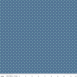 Autumn Denim Dots Yardage by Lori Holt of Bee in My Bonnet SKU# C14657-DENIM