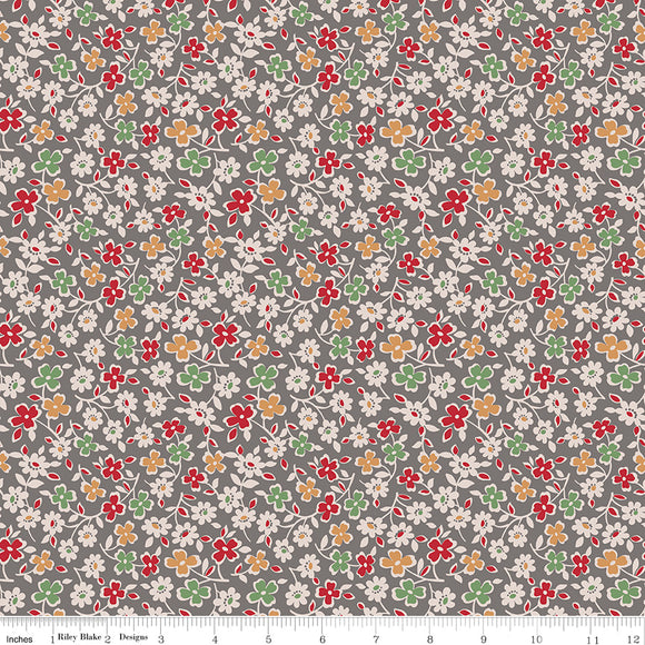 Autumn Milk Can Cosmos Yardage by Lori Holt of Bee in My Bonnet SKU# C14659-MILKCAN