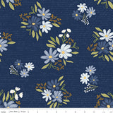 Between the Pages by Fran Gulick of Cotton and Joy for Riley Blake Designs, SKU C15370-NAVY