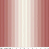 Riley Blake C505-CanyonRose on Ivory 1/8" Stripe Cotton Fabric