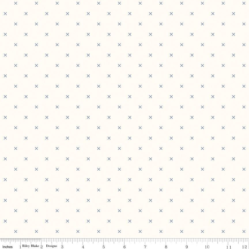 Lori Holt Gray Bee Backgrounds SKU C6381-BLUE