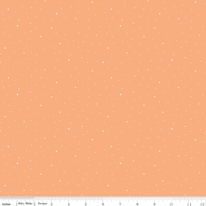 Riley Blake Dapple Dot Cotton SKU: C640-MARMALADE