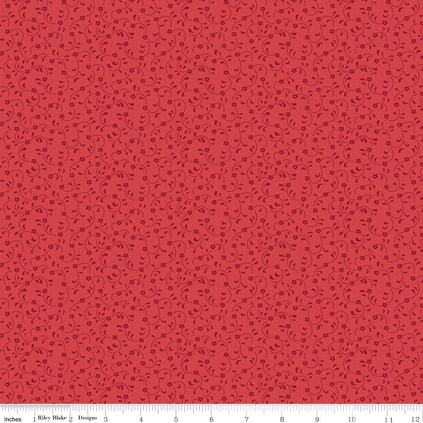 Riley Blake Floret Cottons SKU C675-CHERRY