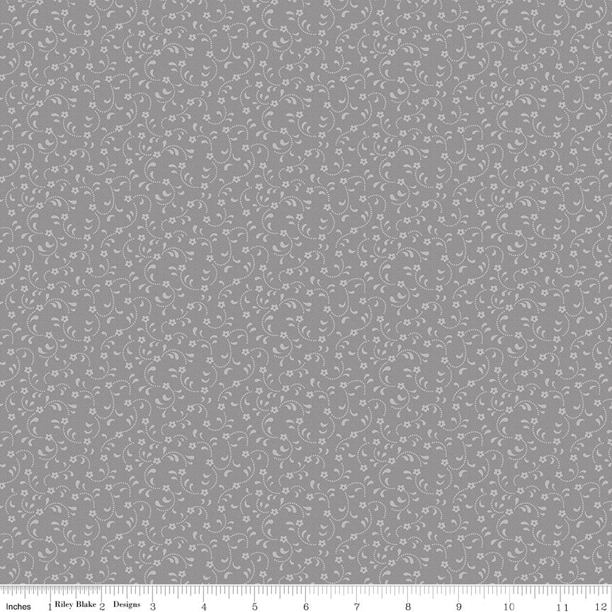 Riley Blake Floret Cottons SKU C675-GRAY