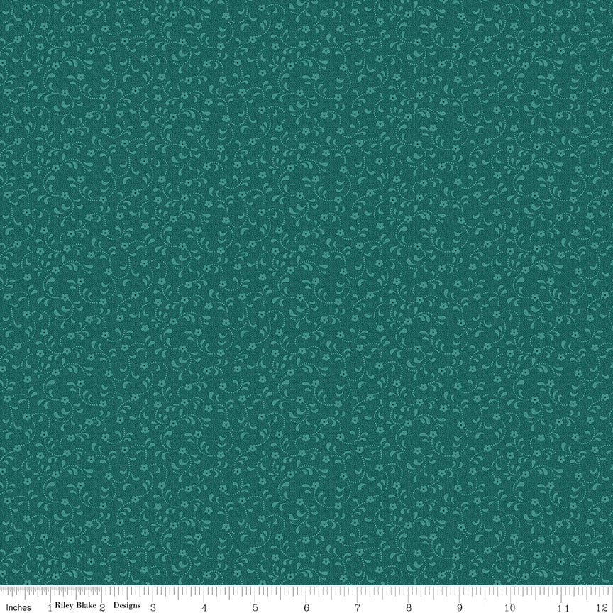 Riley Blake Floret Cottons SKU C675-JADE