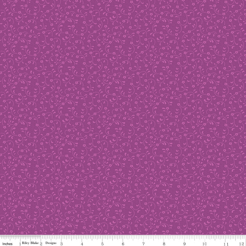 Riley Blake Floret Cottons SKU C675-ORCHID