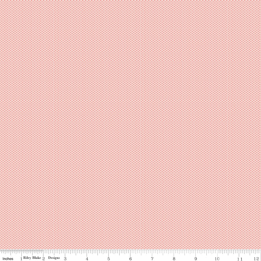 POParazzi Peaches ’n Cream C805-PEACHESNCREAM peach tonal quilting cotton with ruler by Riley Blake Designs