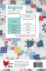 Brightly Quilt Pattern by Cluck Cluck Sew SKU CCS193