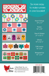 Modern Holiday 2 Table Runners Pattern Booklet by Cluck Cluck Sew SKU CCS210
