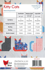 Kitty Cats Quilt Pattern by Cluck Cluck Sew SKU CCS212