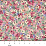 Country Floral 08-Pink Quilting Cotton - 100% Cotton