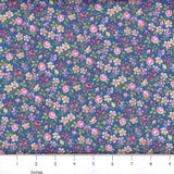 Country Floral 12-Blue Quilting Cotton - 100% Cotton