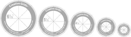 Creative Grids® Quilt Ruler - Set of 5 Circles (CGRCRCL)