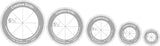 Creative Grids® Quilt Ruler - Set of 5 Circles (CGRCRCL)