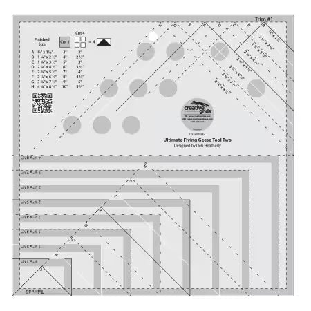 Creative Grids® Ultimate Flying Geese Tool TWO (CGRDH42)