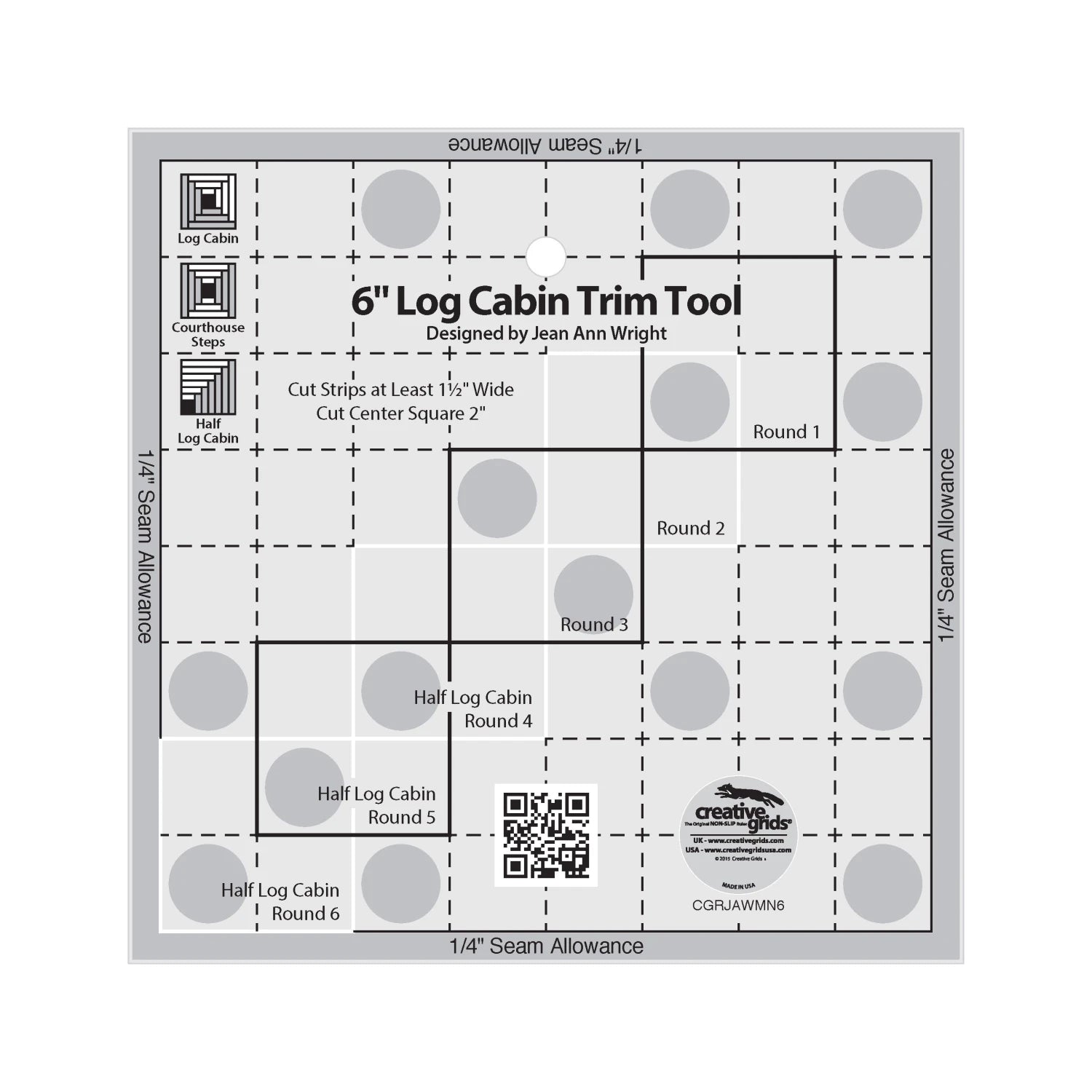 Creative Grids® 6" Log Cabin Trim Tool