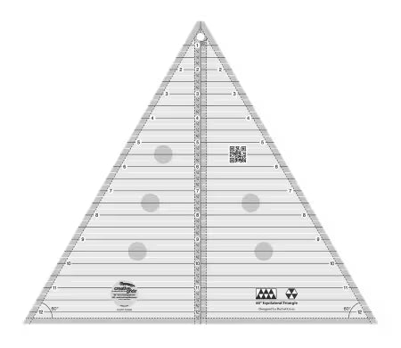 Creative Grids® 60-degree Triangle - Up to 12" Finished - SKU CGRT12560