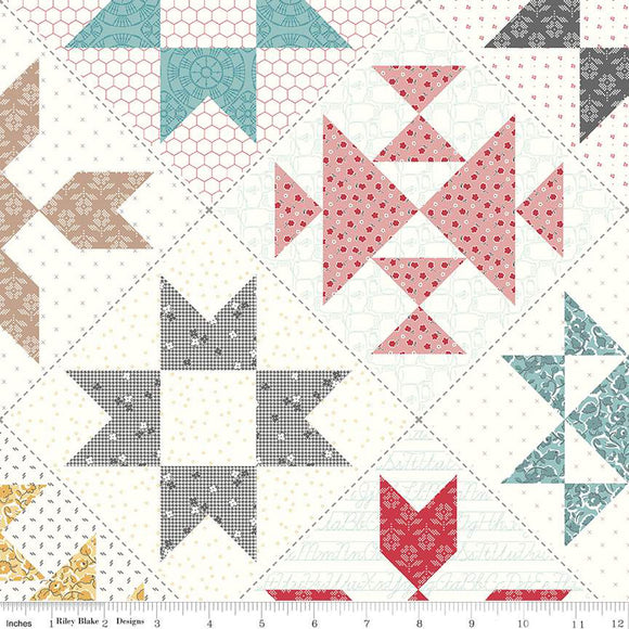 Stitch Wide Quilt Backing Fabric by Lori Holt--WB14500-MULTI