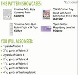 Lattice Star Quilt Pattern by Carolina Moore for Cut Loose Press<br> Click for fabric requirements