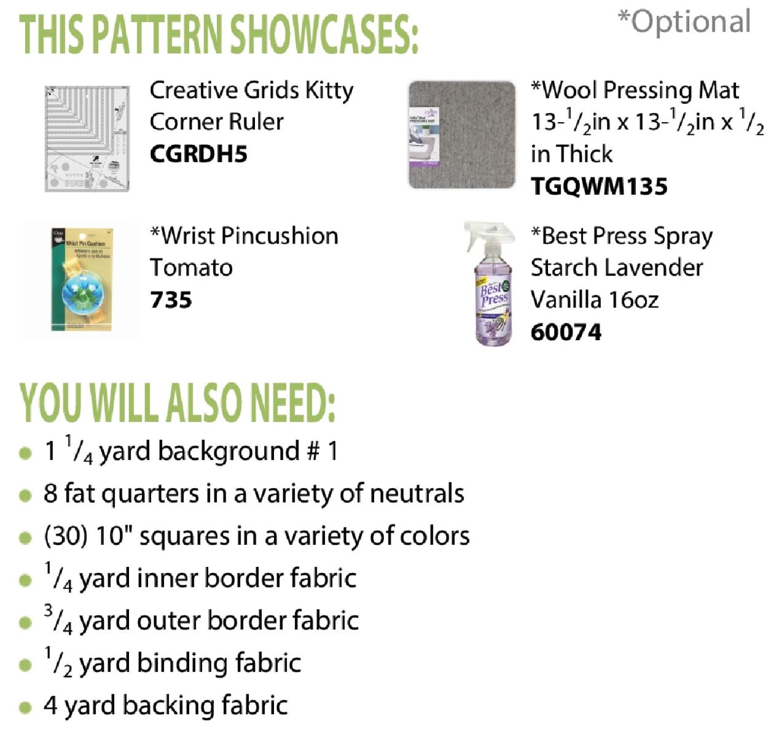 Kitty Cornered Chain Quilt Pattern by Deb Heatherly for Cut Loose Press<br> Click for fabric requirements