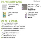 Kitty Cornered Chain Quilt Pattern by Deb Heatherly for Cut Loose Press<br> Click for fabric requirements