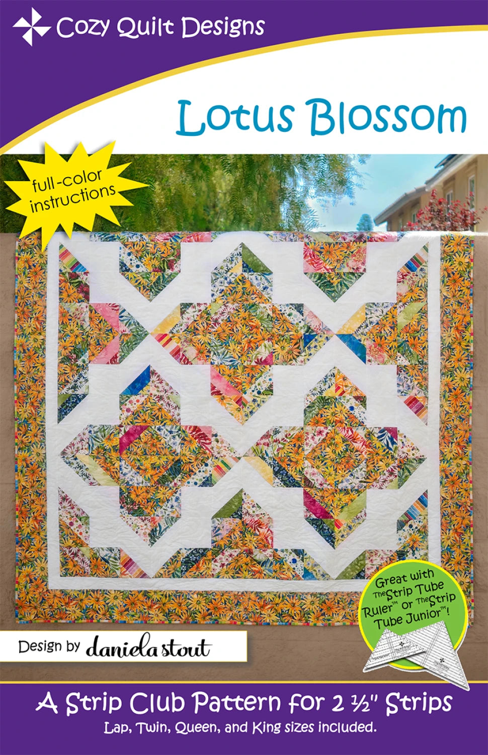 Cozy Quilt Designs Lotus Blossom Pattern